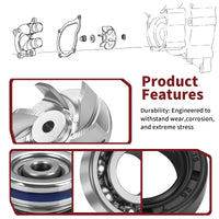 Water Pump Kit Impeller Bearing Seal Gasket for Polaris Sportsman 500 00-08