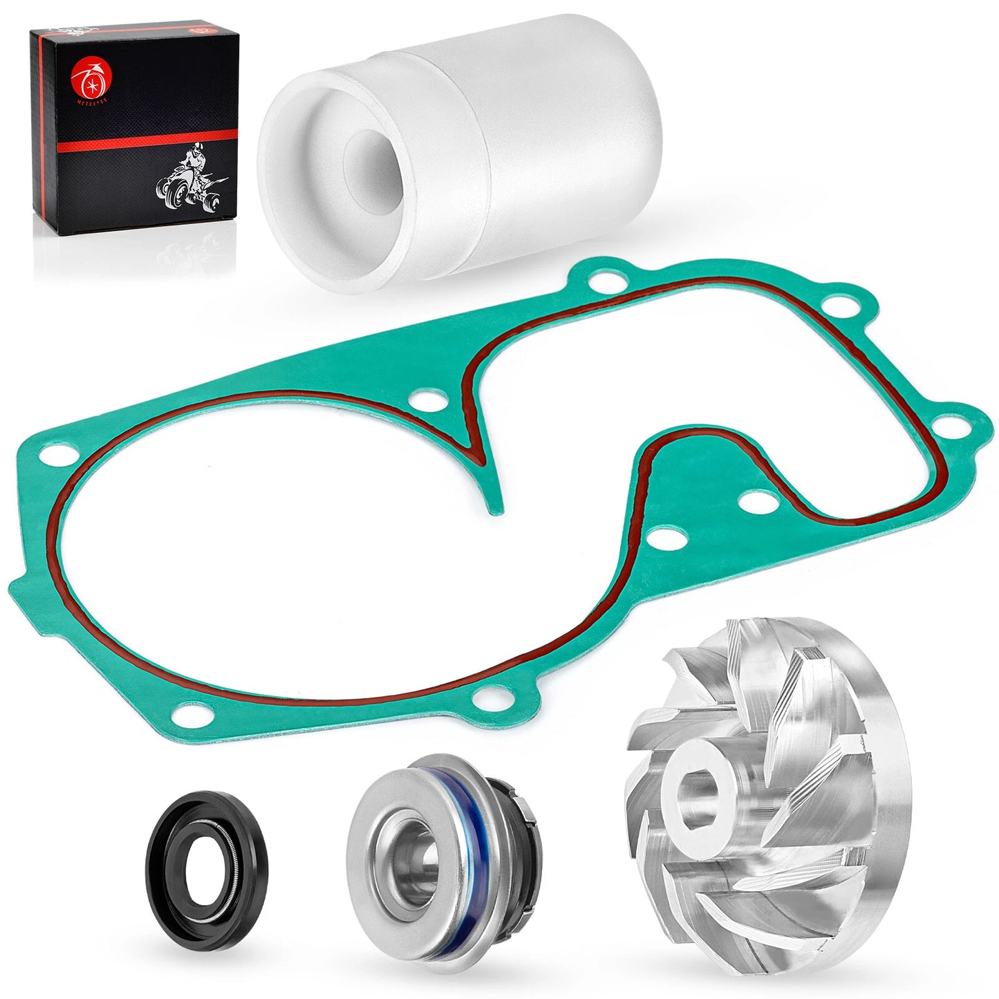 Water Pump Cover Gasket w/ Impeller Seals for Polaris SwitchBack 600/800 2008-21