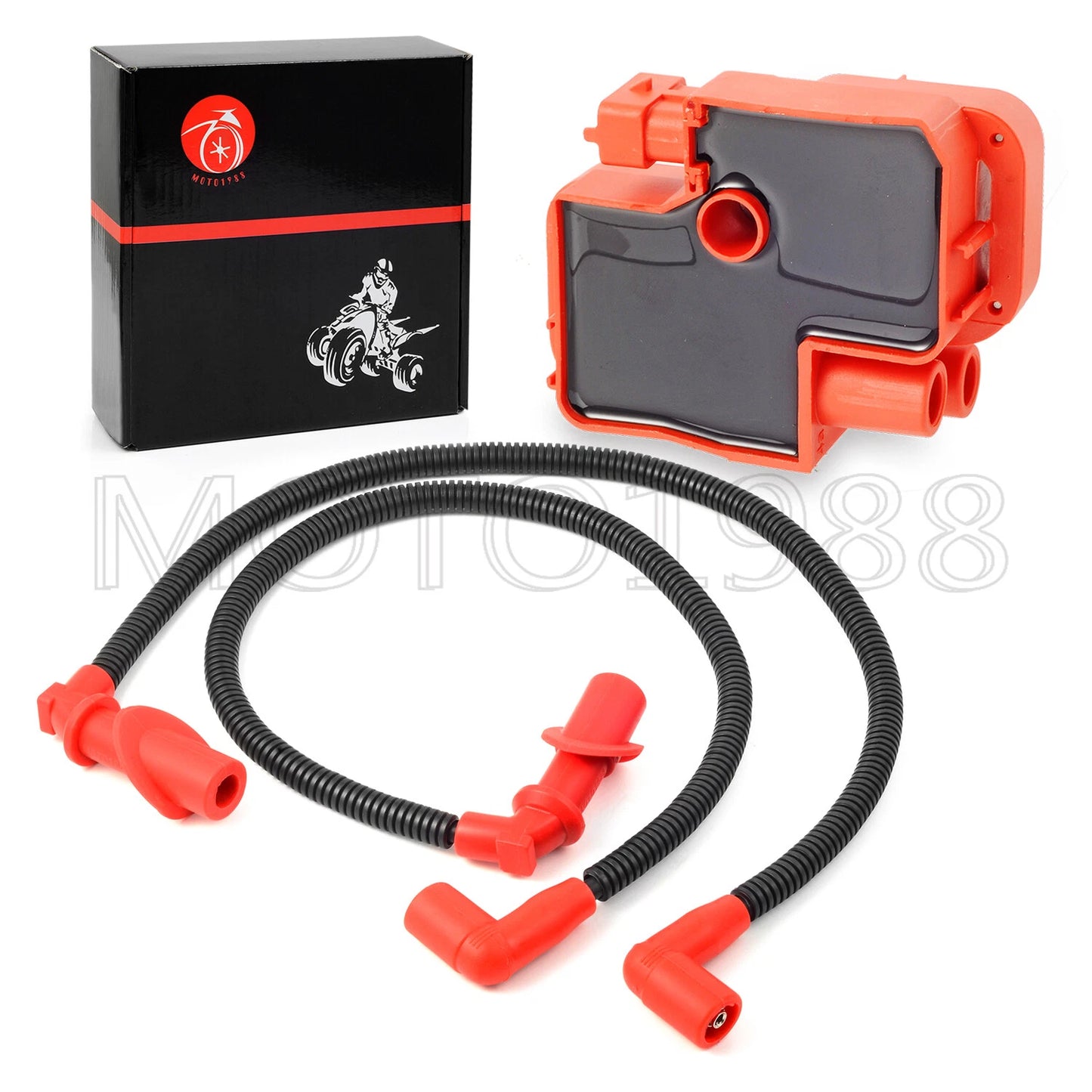 Ignition Coil & Spark Plug Cap w/Wire for Polaris Sportsman 700 EFI (2005-2007)