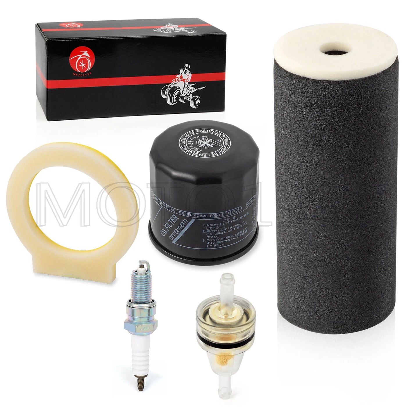 Air Filter Foam & Oil Filter for Yamaha YFM660 Grizzly (2002-2008)
