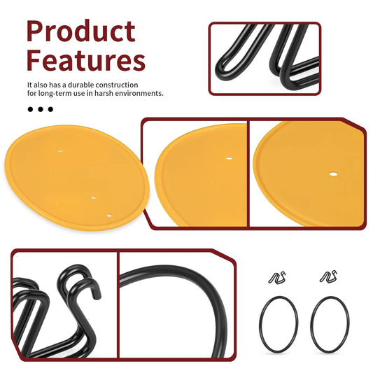 Honda Z50/Z50R Front Number Plate with Clips & Bands 1979-1987