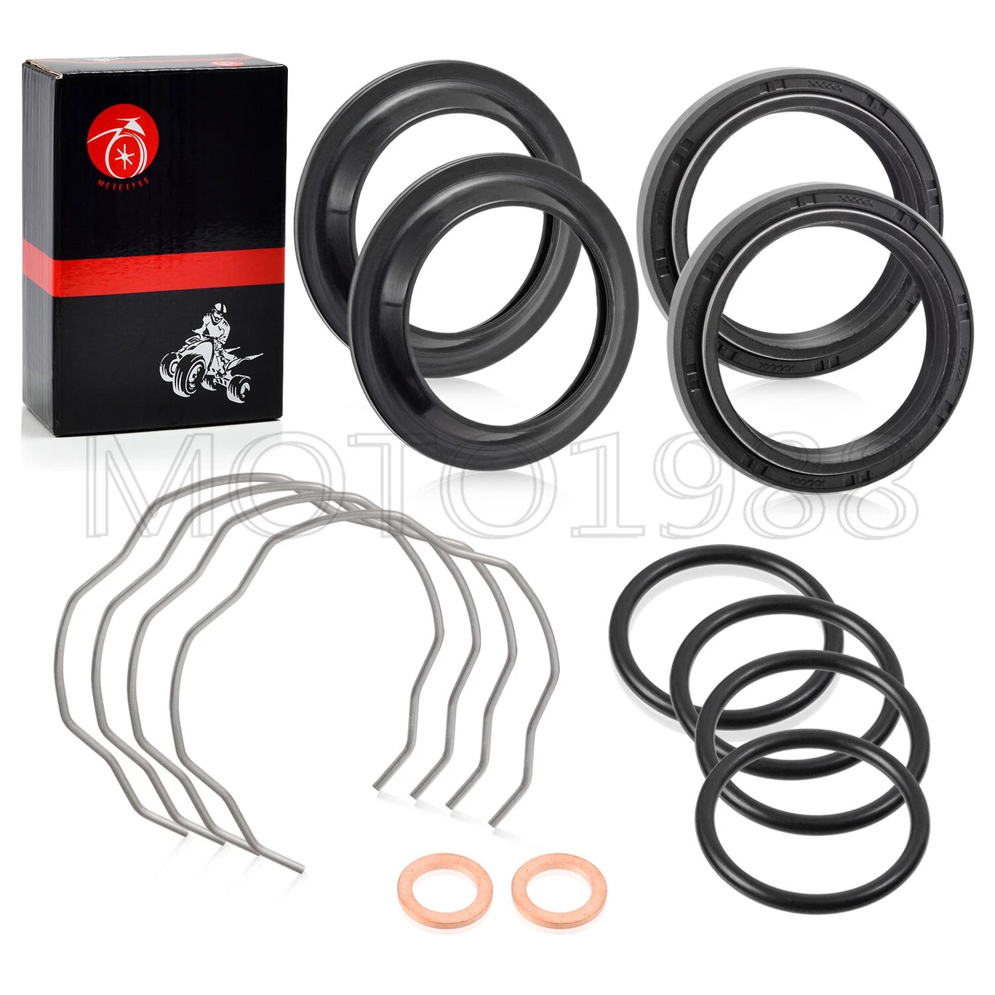 Fork Dust Oil Seals Kit 41x53x8/10.5mm for Kawasaki Ninja 650 ER650/EN650/EX650