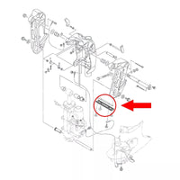 Zinc Transom Bracket Anode for Yamaha Outboard 40-130 HP