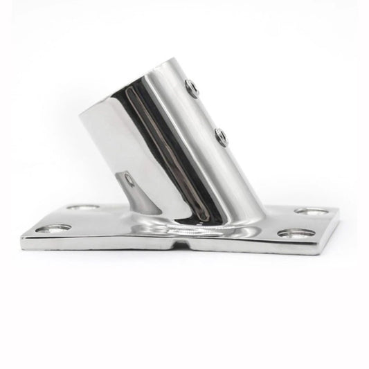 316 Marine Grade Stainless Steel Pipe Seat 60° Square Bottom for Boat