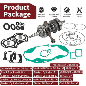 compare product Crankshaft Kit Gasket & Seal for Yamaha Banshee 350 YFZ350 1987-2006