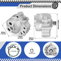 Oil Pump & Gasket for Yamaha Raptor 660R YFM660R SE/LE 2001-2005