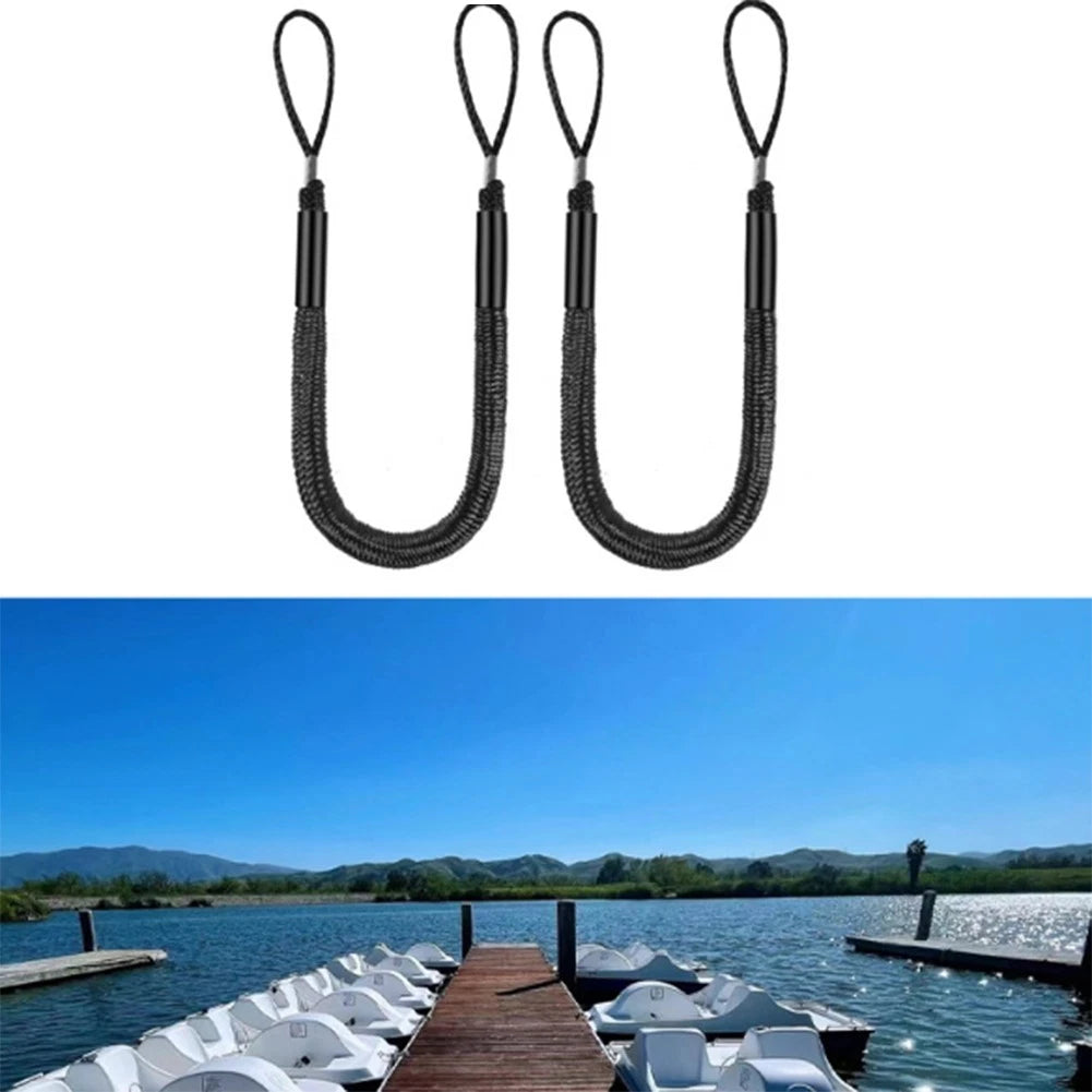 2pcs 5ft Stretch Boat Dock Rope with Foam Float for PWC/Jetski