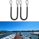 2pcs 5ft Stretch Boat Dock Rope with Foam Float for PWC/Jetski