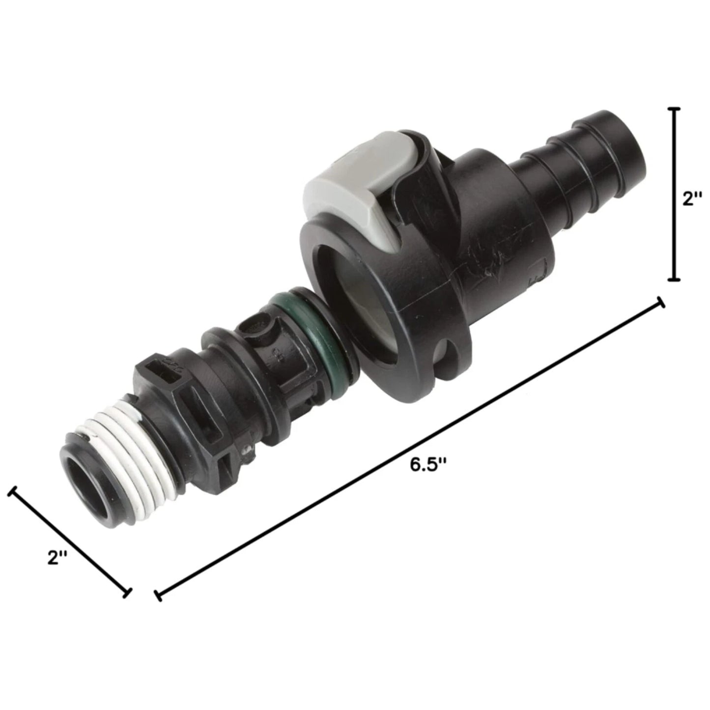 Universal Male/Female Sprayless Connector for Attwood Marine