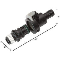 Universal Male/Female Sprayless Connector for Attwood Marine