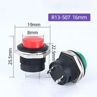 12V 16mm Metal Push Button Starter Switch for Car/Boat/Track