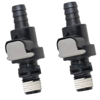 2Pcs Universal Male/Female Sprayless Connector for Marine Applications
