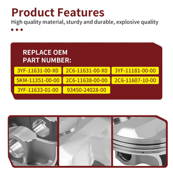compare product 100mm Forged Piston Gasket Top End Kit for Yamaha Rhino 660 (2004-2007)