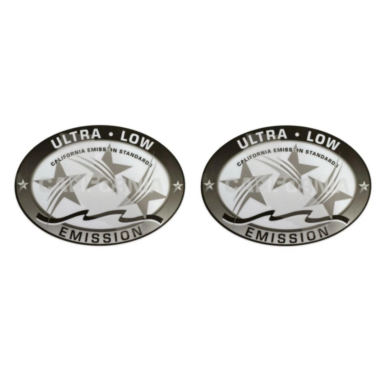 2PCS Ultra Low Emission Sticker Decal for Sea-Doo/Mercury/Honda - Gray