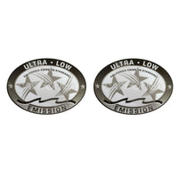 2PCS Ultra Low Emission Sticker Decal for Sea-Doo/Mercury/Honda - Gray