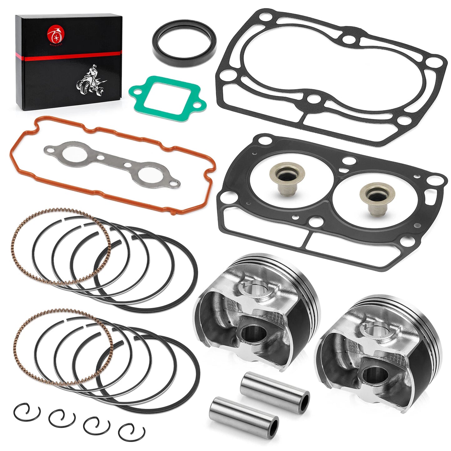 Top End Rebuild Kit Cylinder Gasket & Piston for Polaris Ranger XP 800