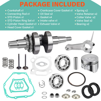 compare product Crankshaft Connecting Rod Piston W Valve for YAMAHA Golf Cart G11/G16/G20