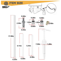 Lower Unit Gear Oil Pump for Standard Quart Bottles w/ 3/8" 10mm Adapters
