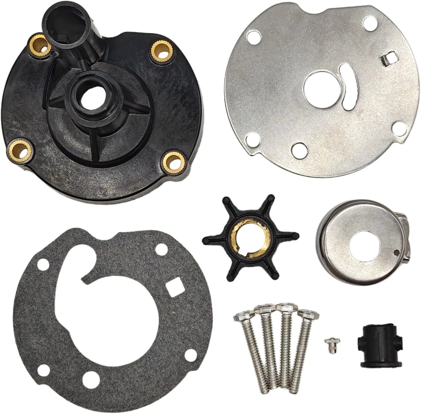 Water Pump Impeller Kit for Evinrude/Johnson OMC 5.5-7.5 HP (1968-1990)