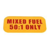 50:1 2-Cycle Oil Fuel Mixed Fuel Only Sticker/Decal for All Outboards