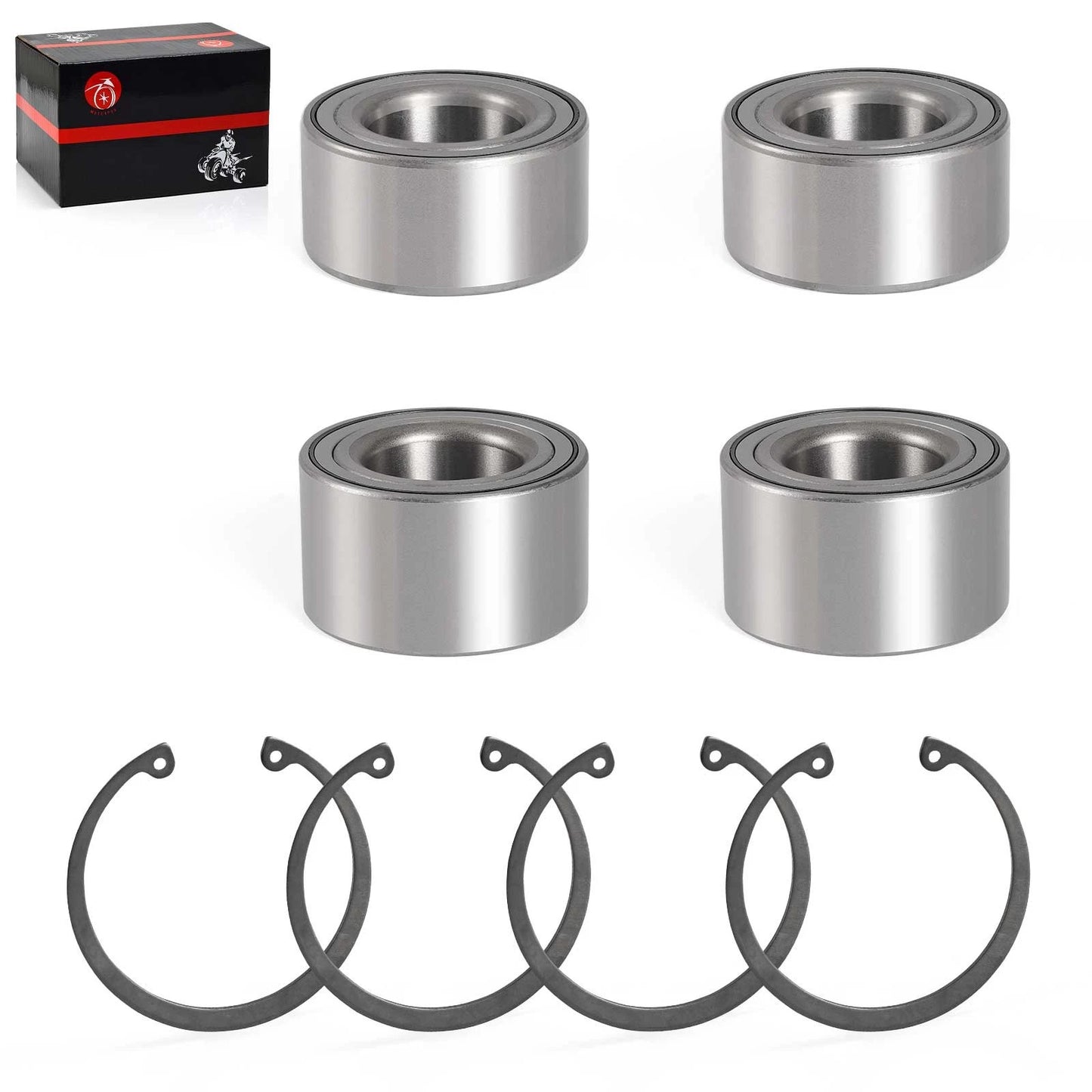 Front Rear Wheel Bearing + Circlip for Kawasaki KRF1000 Teryx KRX 1000 (2020-2024)