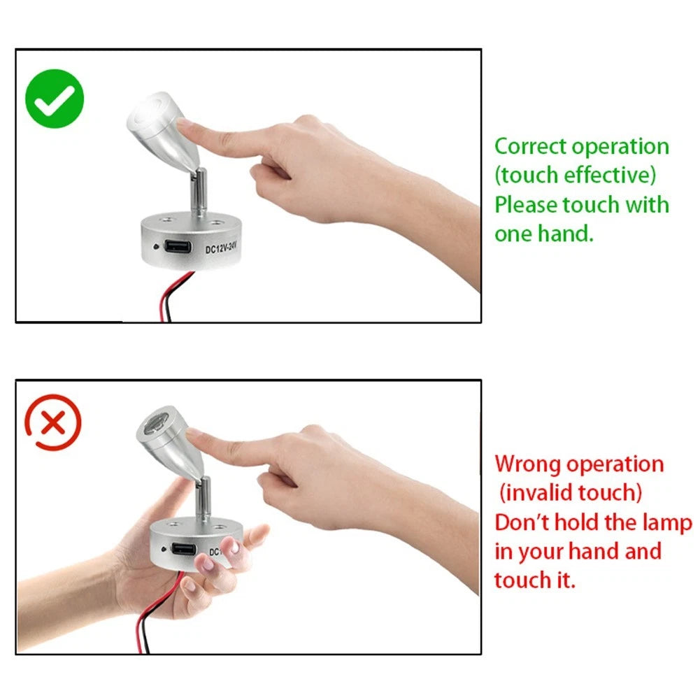 12V Flexible Adjustment Lamp for Boats/Campervans - Lighting Solutions