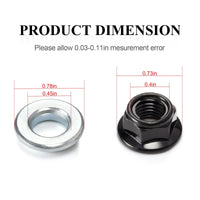 Wheel Lug Nuts Washers Kit for Yamaha Banshee 350