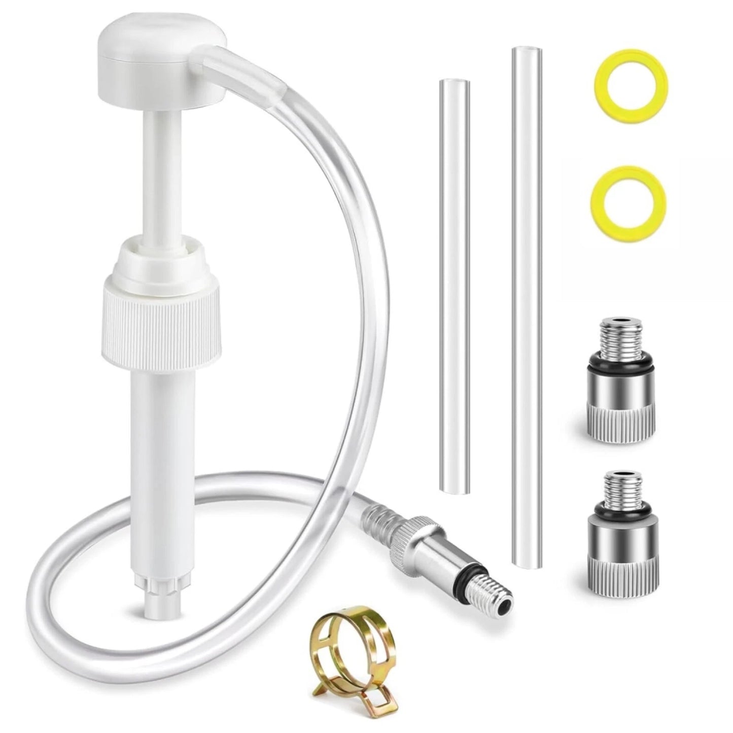 Lower Unit Gear Oil Pump 3/8" 8mm/10mm Adapters for Quart Bottles