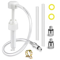 Lower Unit Gear Oil Pump 3/8" 8mm/10mm Adapters for Quart Bottles