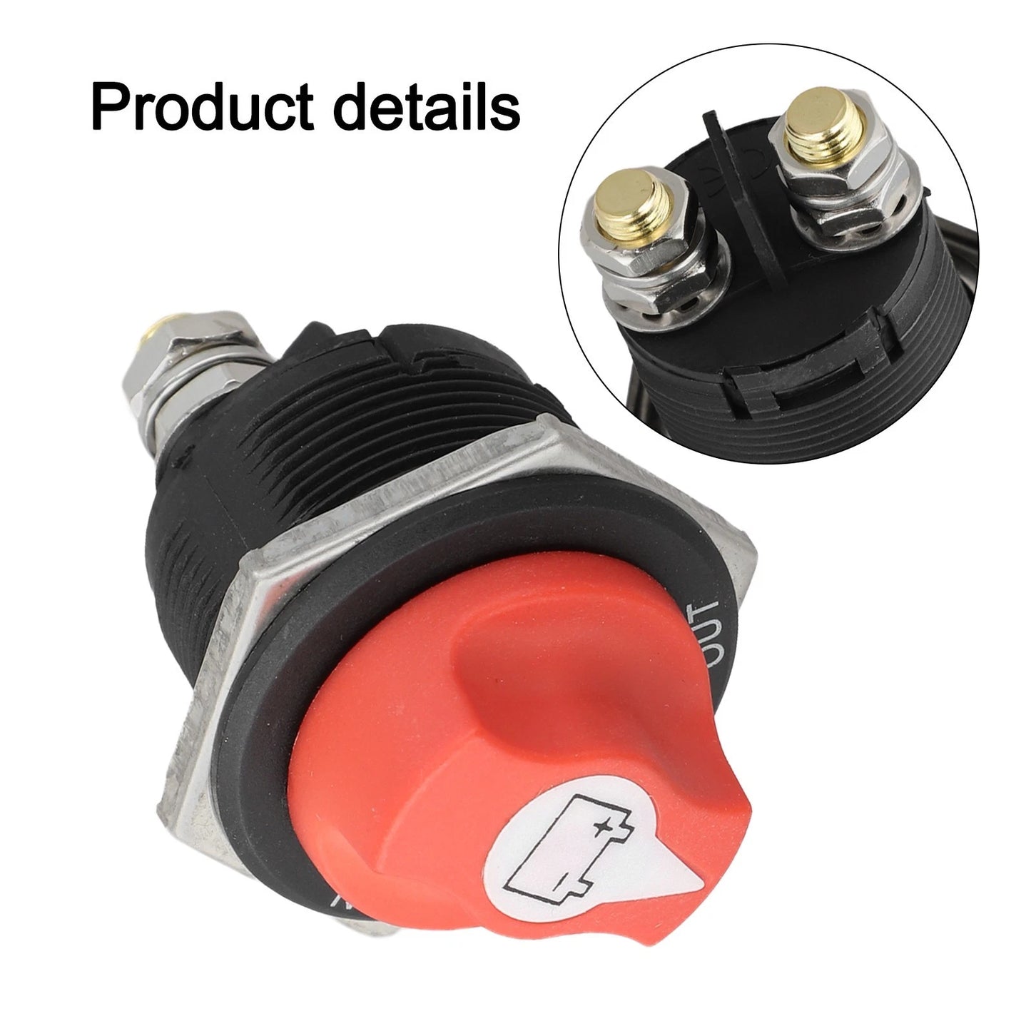 Waterproof Disconnect Switch for Cars/Trucks/Boats & More Applications