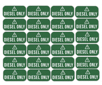 DIESEL ONLY Vinyl Stickers - Decals - Labels for Safety Truck Oil Gas 24PCS