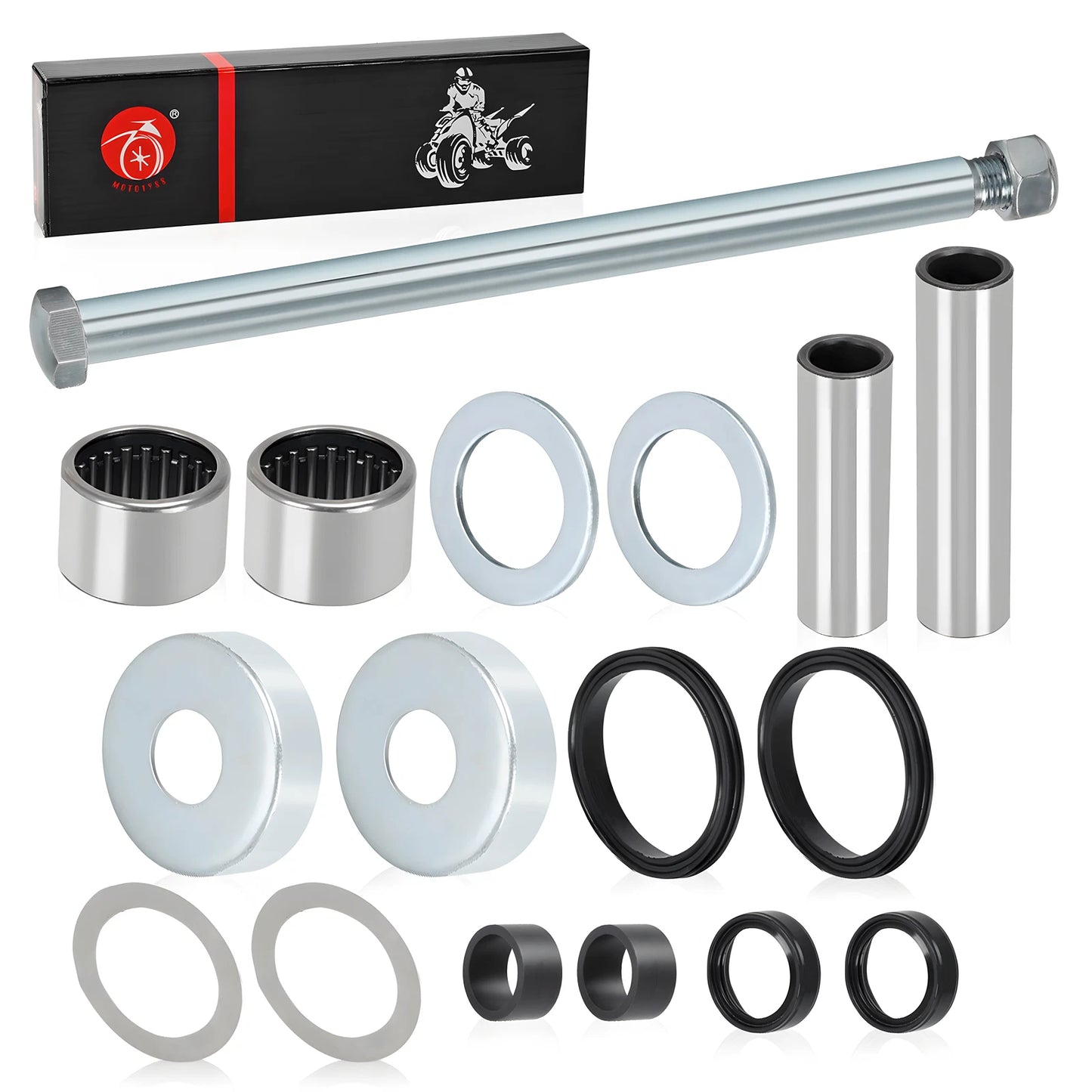 Rear Swing Arm Pivot Bolt Bearing Seal Kit for Yamaha Blaster YFS200 1988-2006