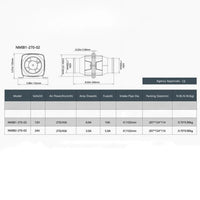 270 CFM Inline Air Blower for Boats - Efficient Performance, Easy Install
