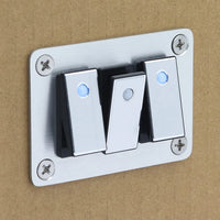 Boat Switch Panel 16A Brushed Aluminum for Yachts