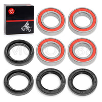 Front Wheel Bearings Seals Kit for Yamaha Kodiak 400/450 YFM400/YFM450 1993-2006
