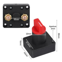 Miniature Waterproof Battery Disconnect Switch for Boats/RVs