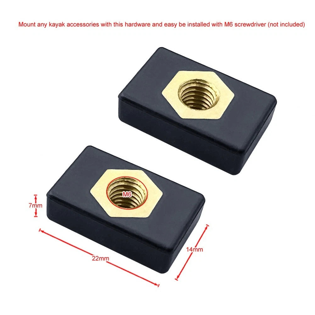 26Pc Sliding Nut Kit for Track Rail Installation on Boats/Kayaks