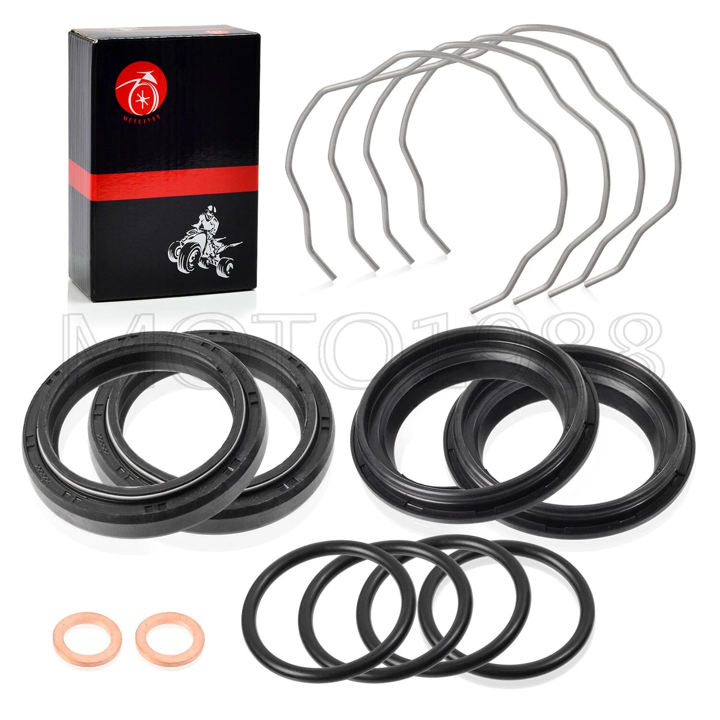 Fork Dust Oil Seals Kit 41x53x8/10.5mm for Kawasaki Ninja 650 ER650/EN650/EX650