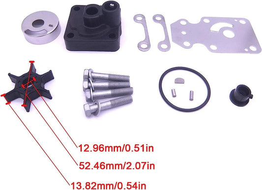Yamaha 4-Stroke 15-20HP Water Pump Impeller Kit for F15C/F20 (2000-2023)